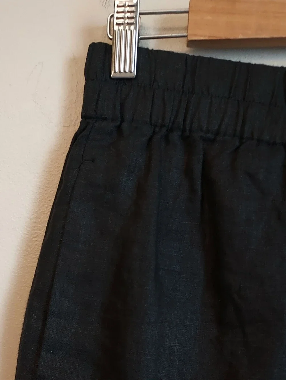 J. Crew Black Linen Skirt Size Small